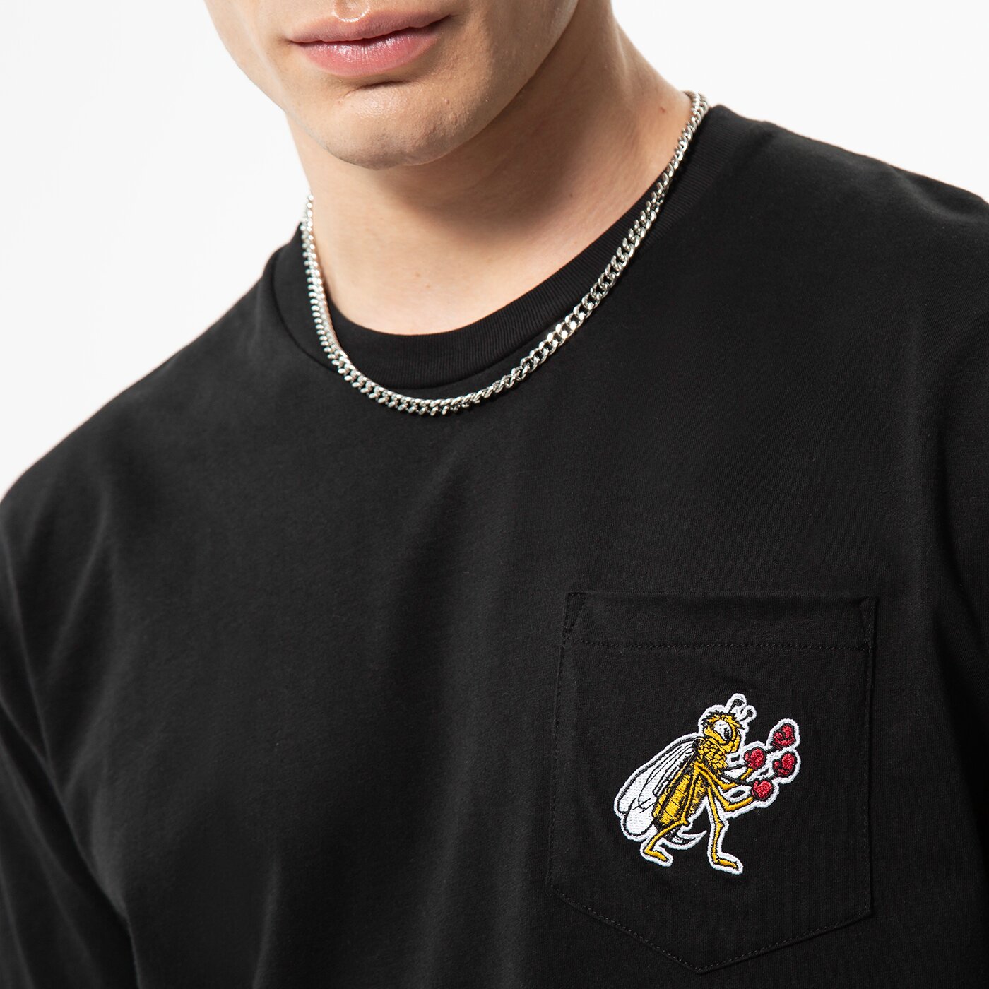 Мъжка тениска VANS ТЕНИСКА CHECKERBOARD RESEARCH TEE vn0a7s6pblk1 цвят черен