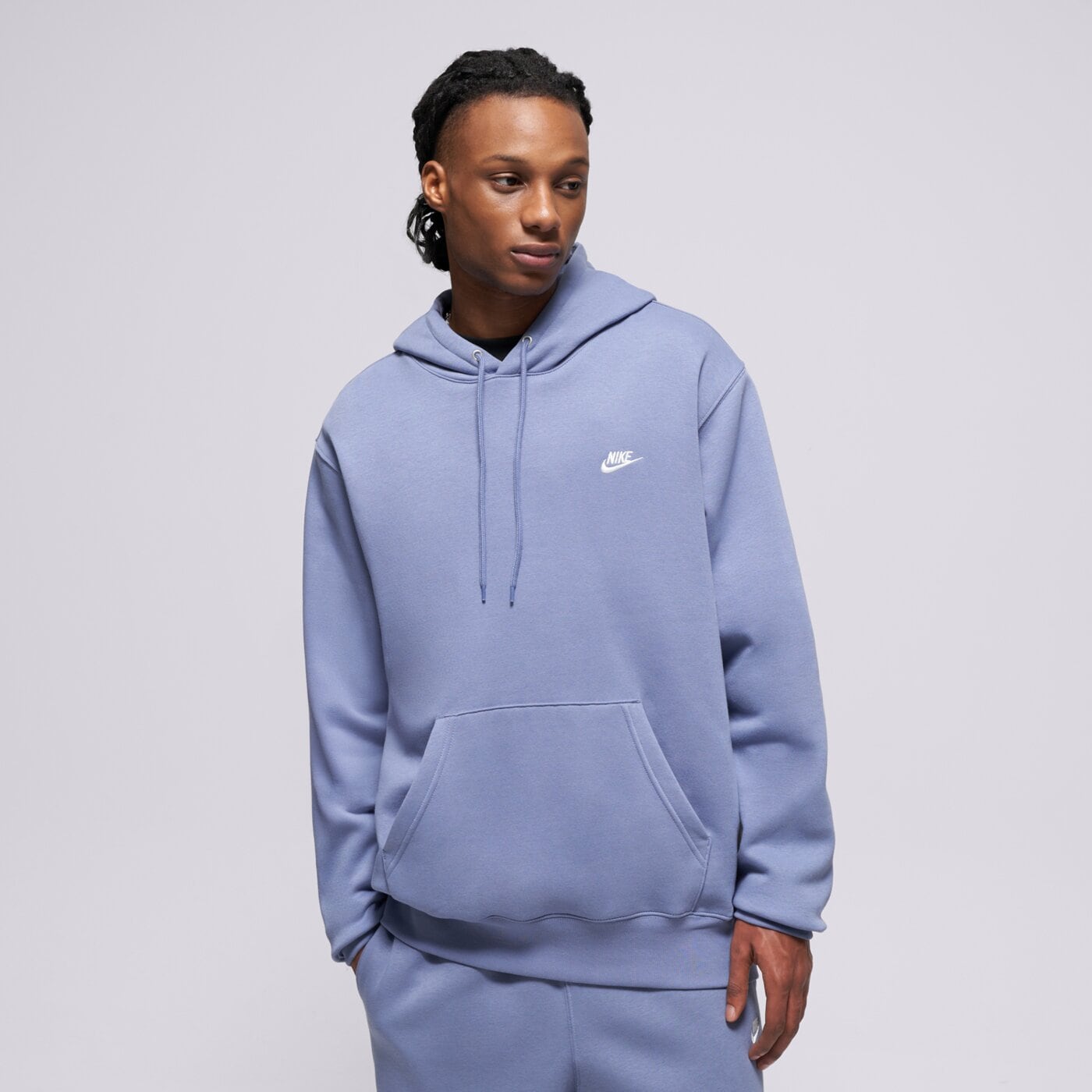 Мъжки суичър NIKE СУИТЧЪР С КАЧУЛКА M NK CLUB BB PO HOODIE fn3859-499 цвят син