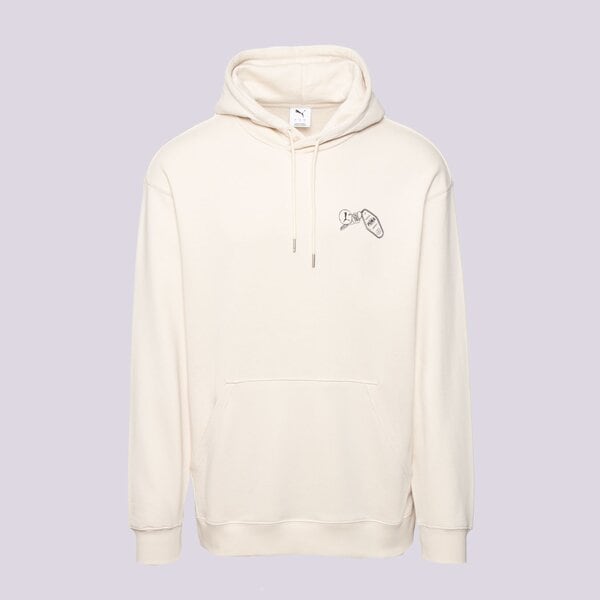 Мъжки суичър PUMA СУИТЧЪР С КАЧУЛКА GRAPHICS PUMA HOTEL HOODIE TR 629640 87 цвят бял