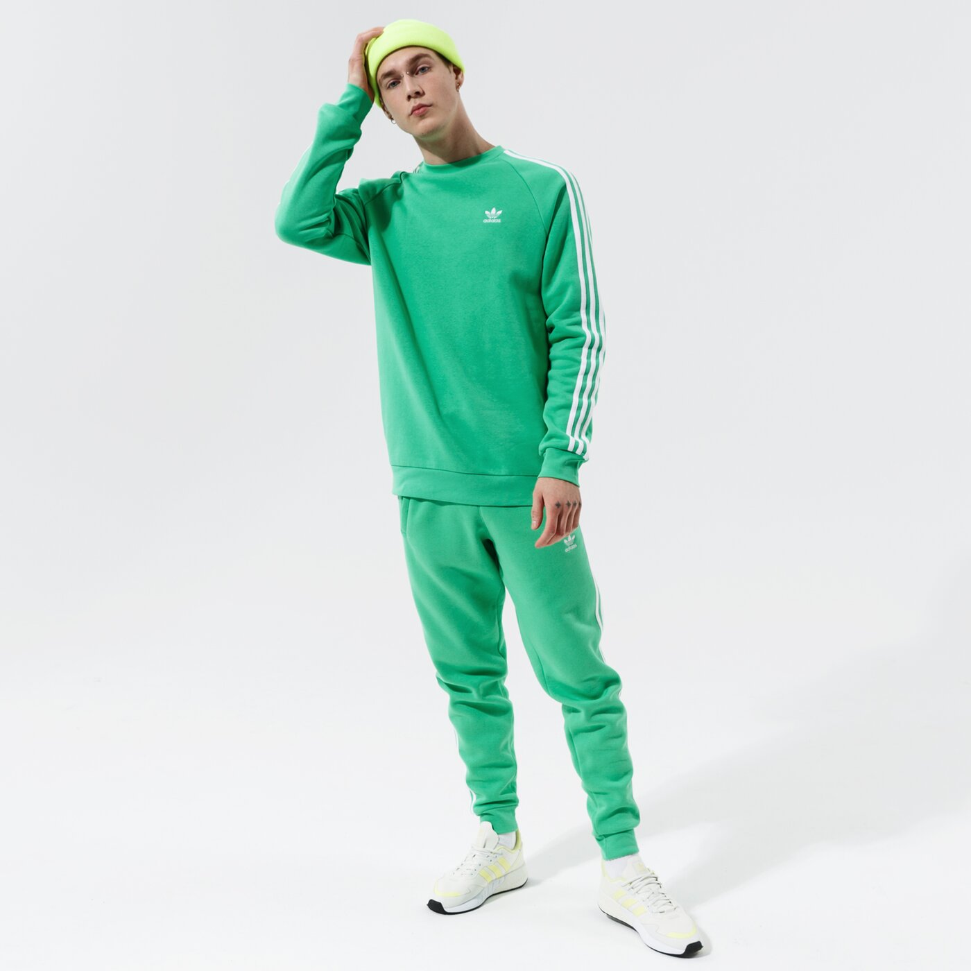 Мъжки панталони ADIDAS ПАНТАЛОНИ 3-STRIPES PANT h06686 цвят зелен