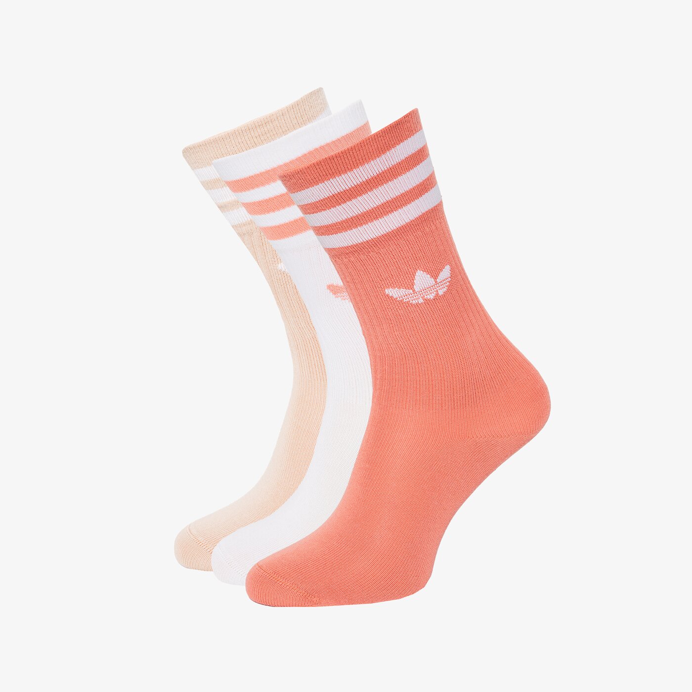 Дамски чорапи ADIDAS ЧОРАПИ SOLID CREW SOCK hl6767 цвят бял