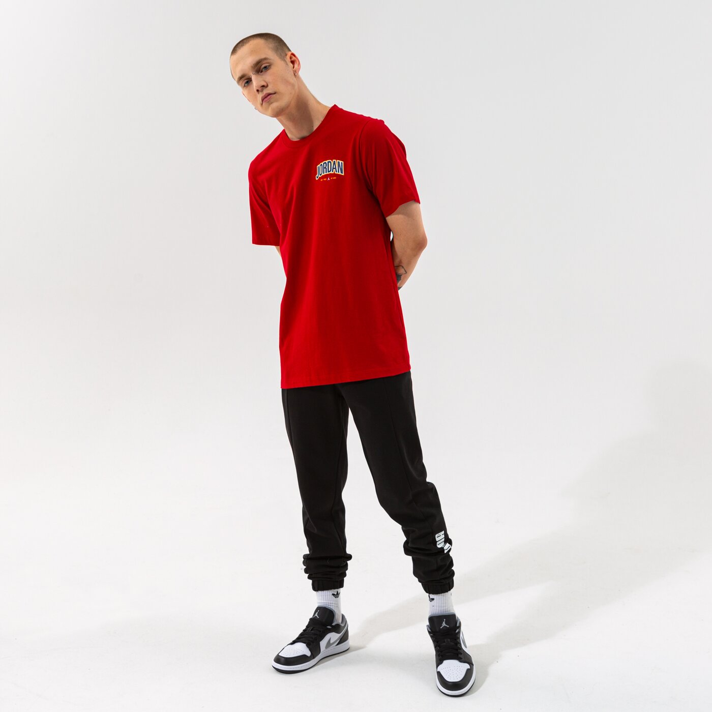 Мъжка тениска JORDAN ТЕНИСКА M J JMPMN GFX SS CREW dm3217-687 цвят червен