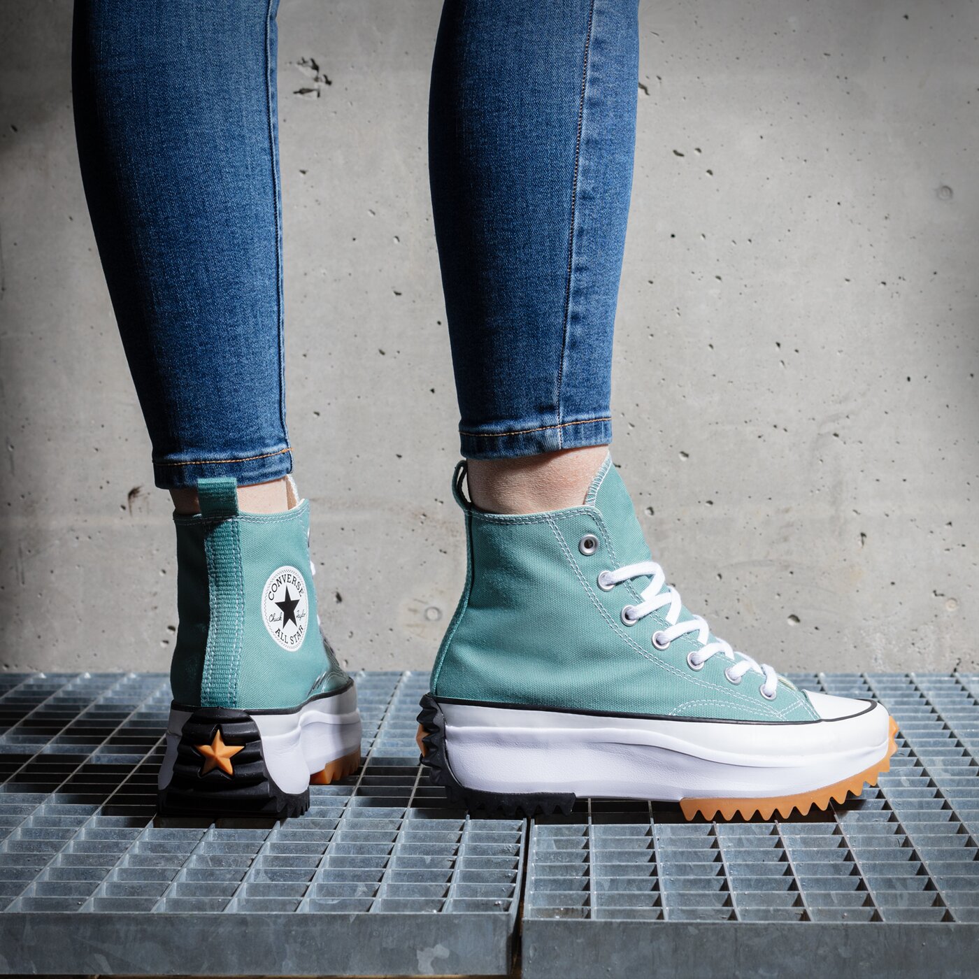 Дамски маратонки CONVERSE RUN STAR HIKE 172726c цвят зелен