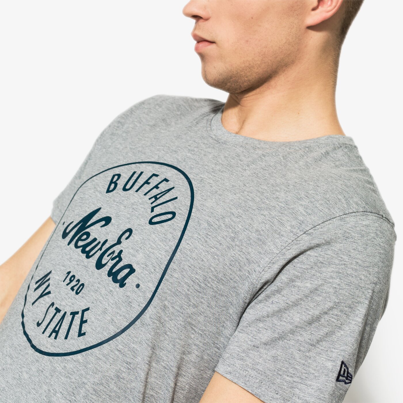 Мъжка тениска NEW ERA ТЕНИСКА SS NE WHEEL TEE NE LGH 11585986 цвят сив