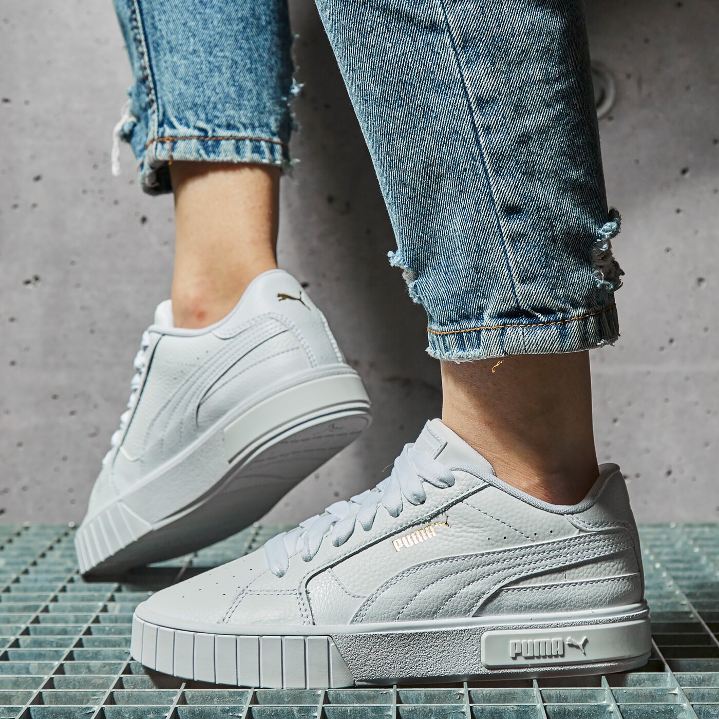 Дамски маратонки PUMA CALI STAR  38017601 цвят бял