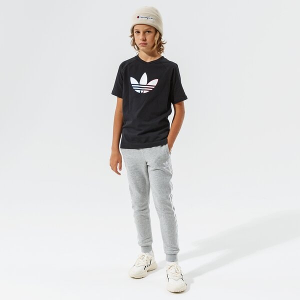 Детски панталони ADIDAS ПАНТАЛОНИ TREFOIL PANTS BOY gd2705 цвят сив