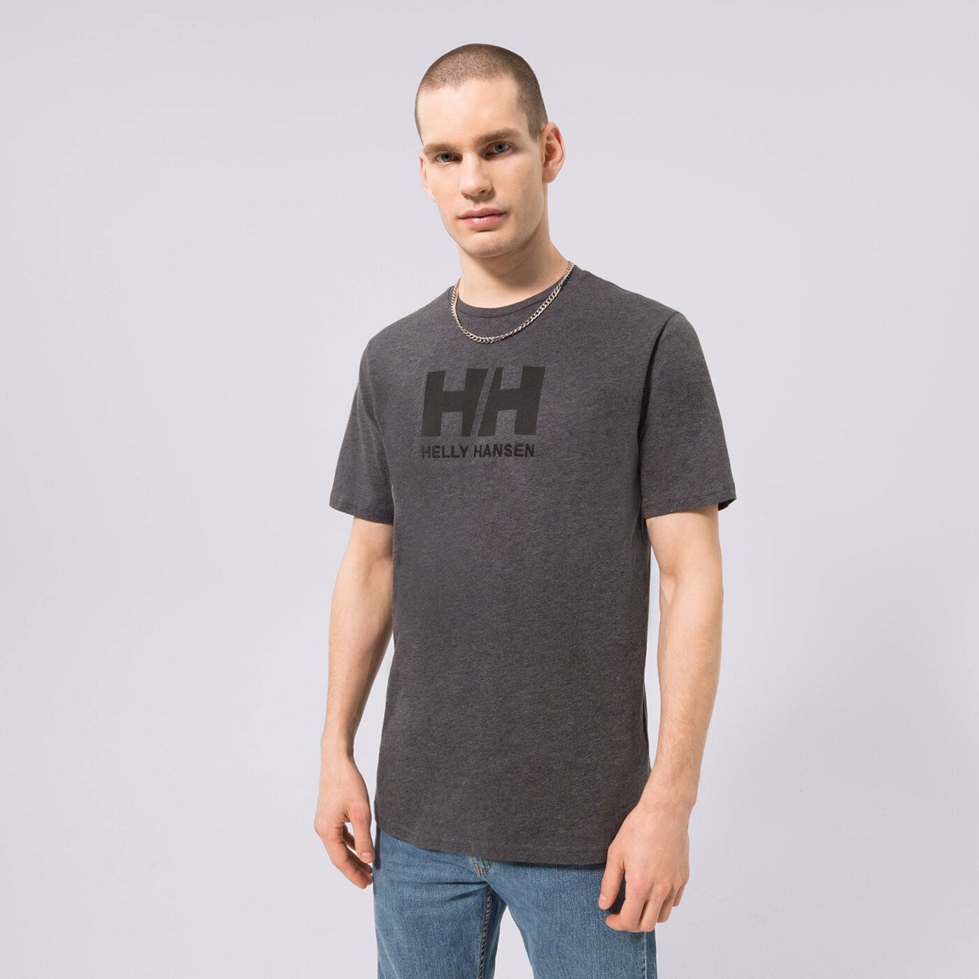 Мъжка тениска HELLY HANSEN ТЕНИСКА HH LOGO ТЕНИСКА 33979982 цвят сив