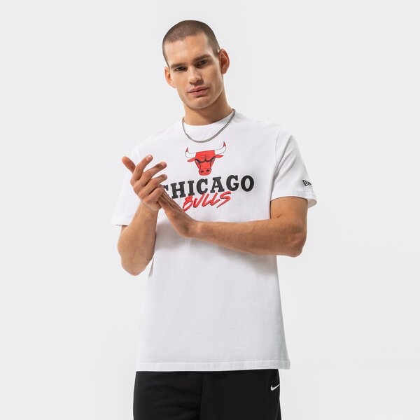 Мъжка тениска NEW ERA ТЕНИСКА NBA SCRIPT BULLS WHT CHICAGO BULLS WHIFDR 60284676 цвят бял