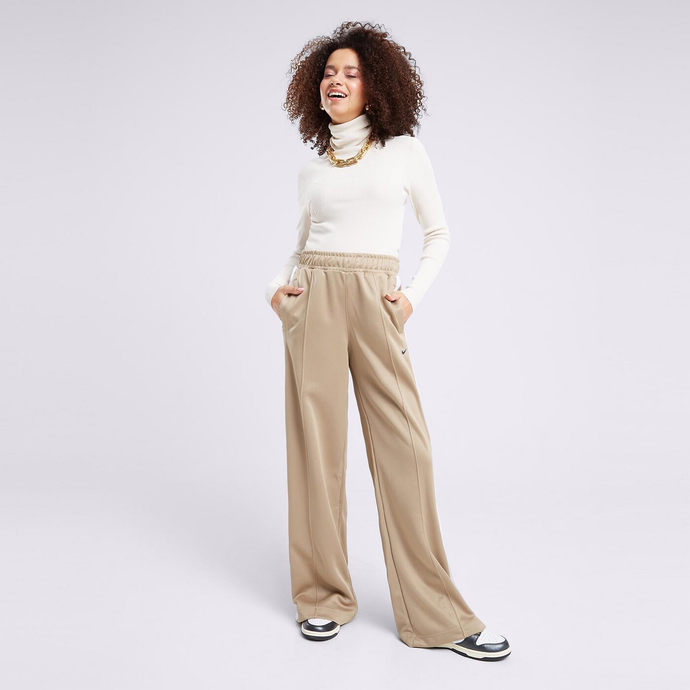 Дамски панталони NIKE ПАНТАЛОНИ W NSW PK PANT SW STREETSWEAR fz7279-247 цвят каки