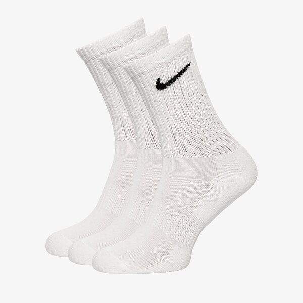 Дамски чорапи NIKE 3-PACK CUSHIONED CREW SOCKS sx7664-100 цвят бял