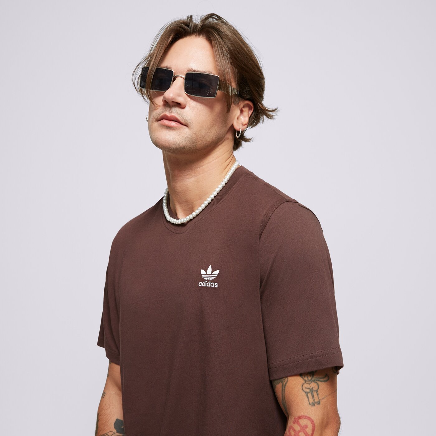 Мъжка тениска ADIDAS ТЕНИСКА ESS TEE iz2100 цвят кафяв