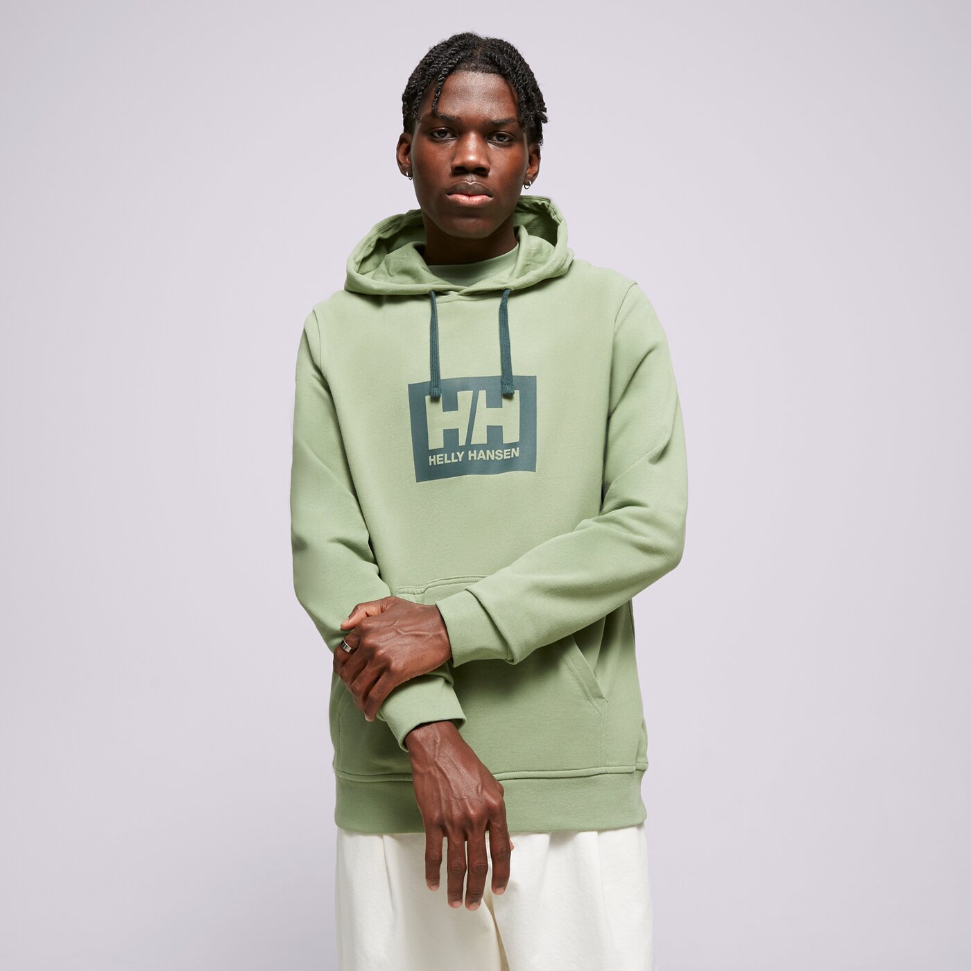 Мъжки суичър HELLY HANSEN СУИТЧЪР С КАЧУЛКА HH BOX HOODIE 53289406 цвят зелен