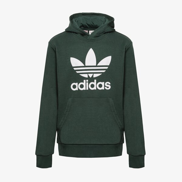 Детски суичър ADIDAS СУИТЧЪР С КАЧУЛКА TREFOIL HOODIE BOY hk0270 цвят черен