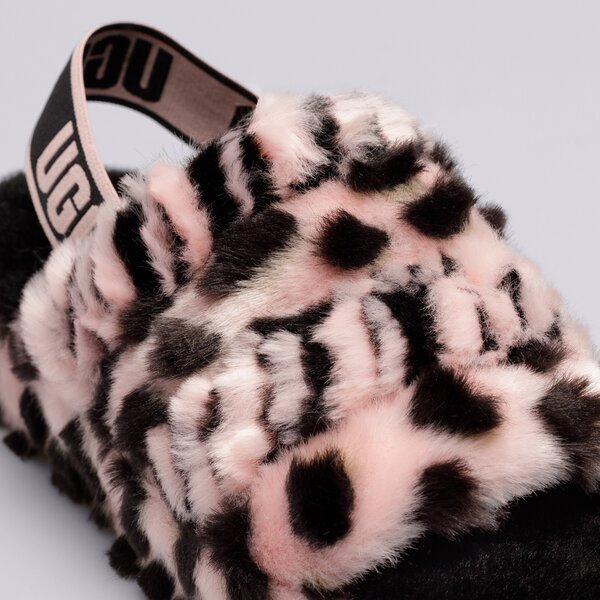 Дамски чехли и сандали UGG FLUFF YEAH ANIMALI 1127073-pink scallop цвят розов