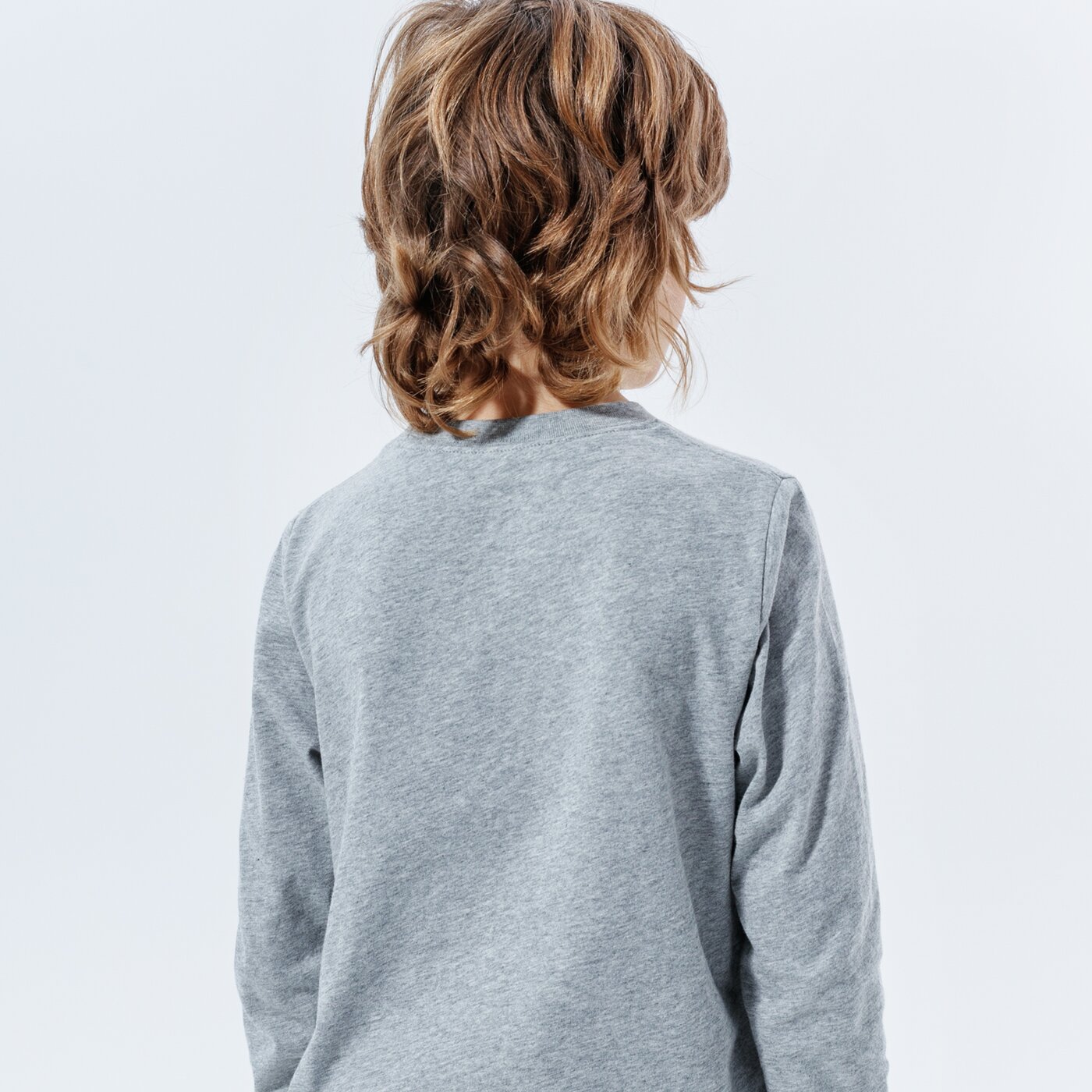 Детска тениска NIKE ТЕНИСКА B NSW TEE LS EMB FUTURA cz1855-064 цвят сив