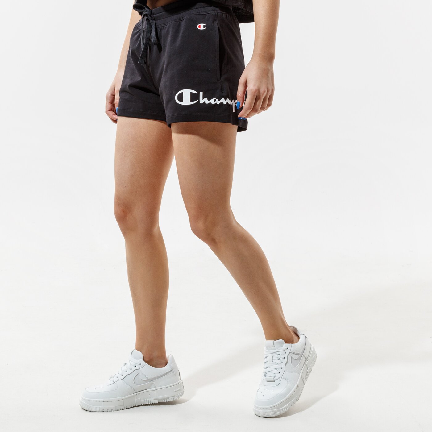 Дамски къси панталони CHAMPION ШОРТИ SHORTS 112622kk001 цвят черен