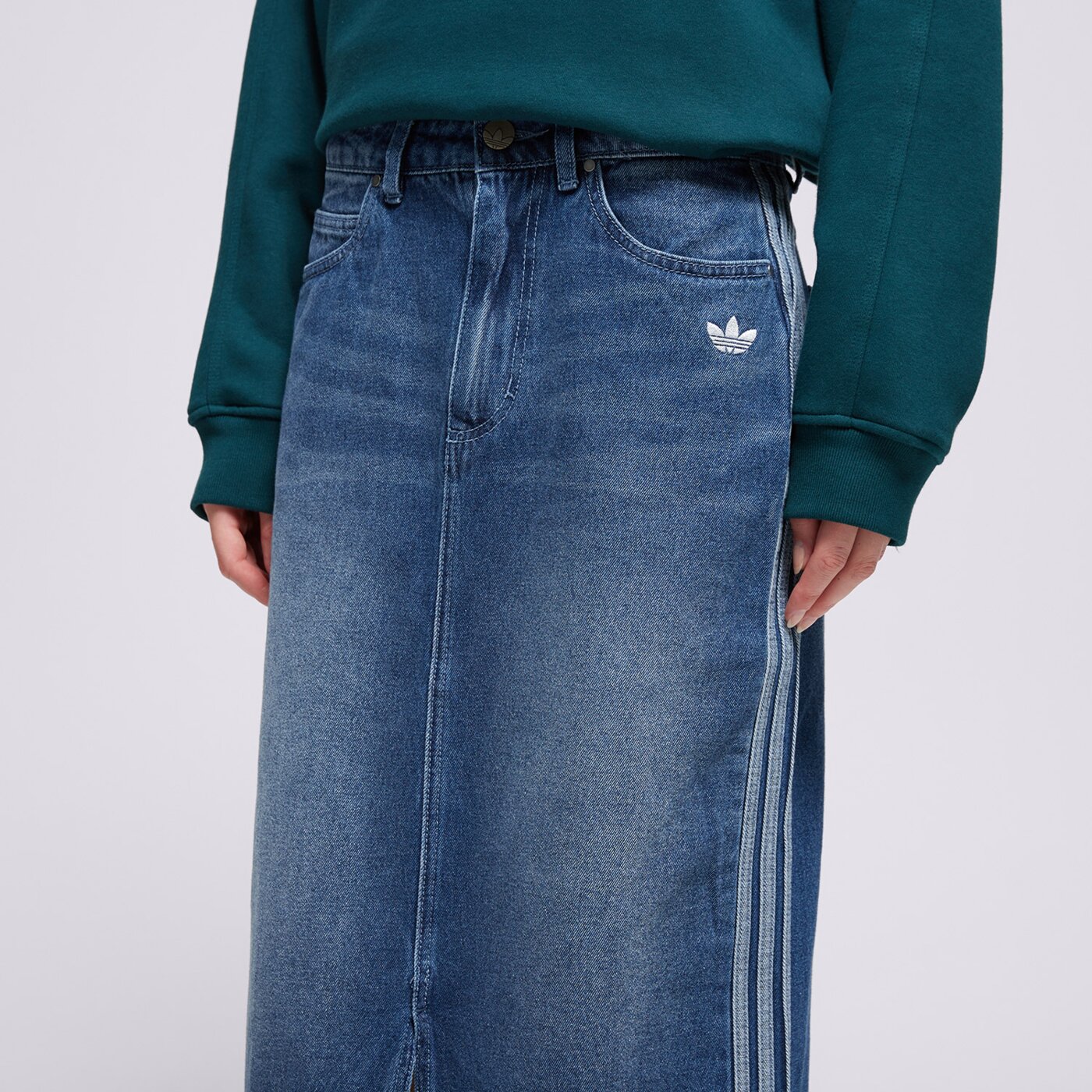 Дамски ADIDAS ПОЛА DENIM LONG SKT jw2658 цвят син