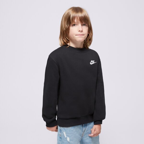 Детски суичър NIKE СУИТЧЪР K NSW CLUB FLC CREW LS LBR BOY fd3006-010 цвят черен