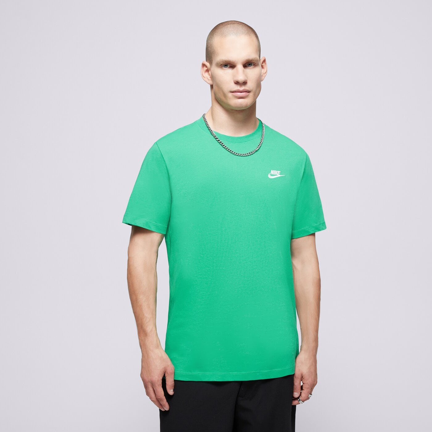Мъжка тениска NIKE ТЕНИСКА M NSW CLUB TEE ar4997-324 цвят зелен