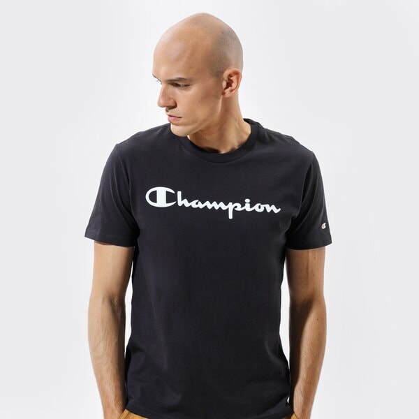 Мъжка тениска CHAMPION ТЕНИСКА CREWNECK ТЕНИСКА 216957kk001 цвят черен