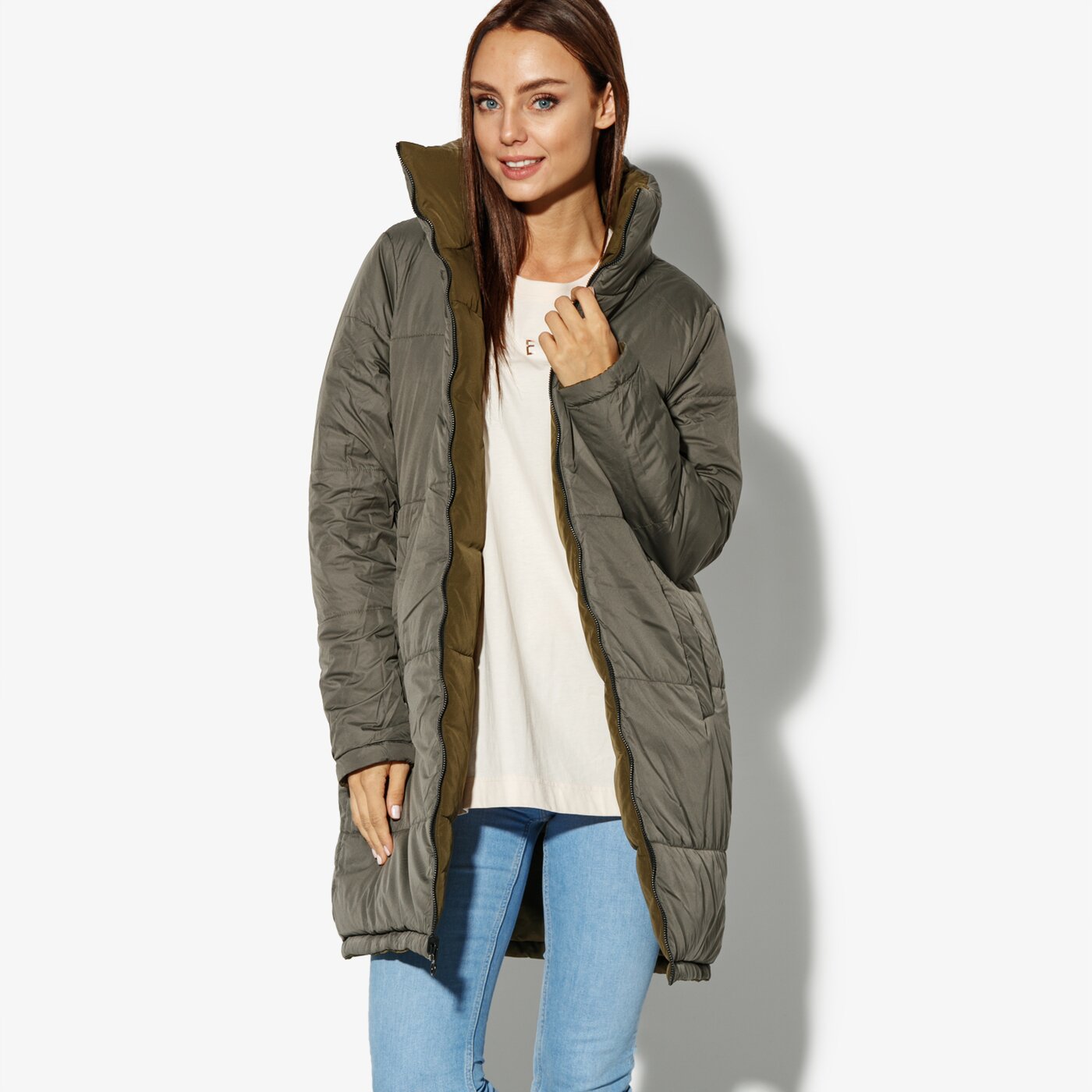 Дамско зимно яке CONFRONT ЯКЕ TORRY cf38kud18001 цвят каки