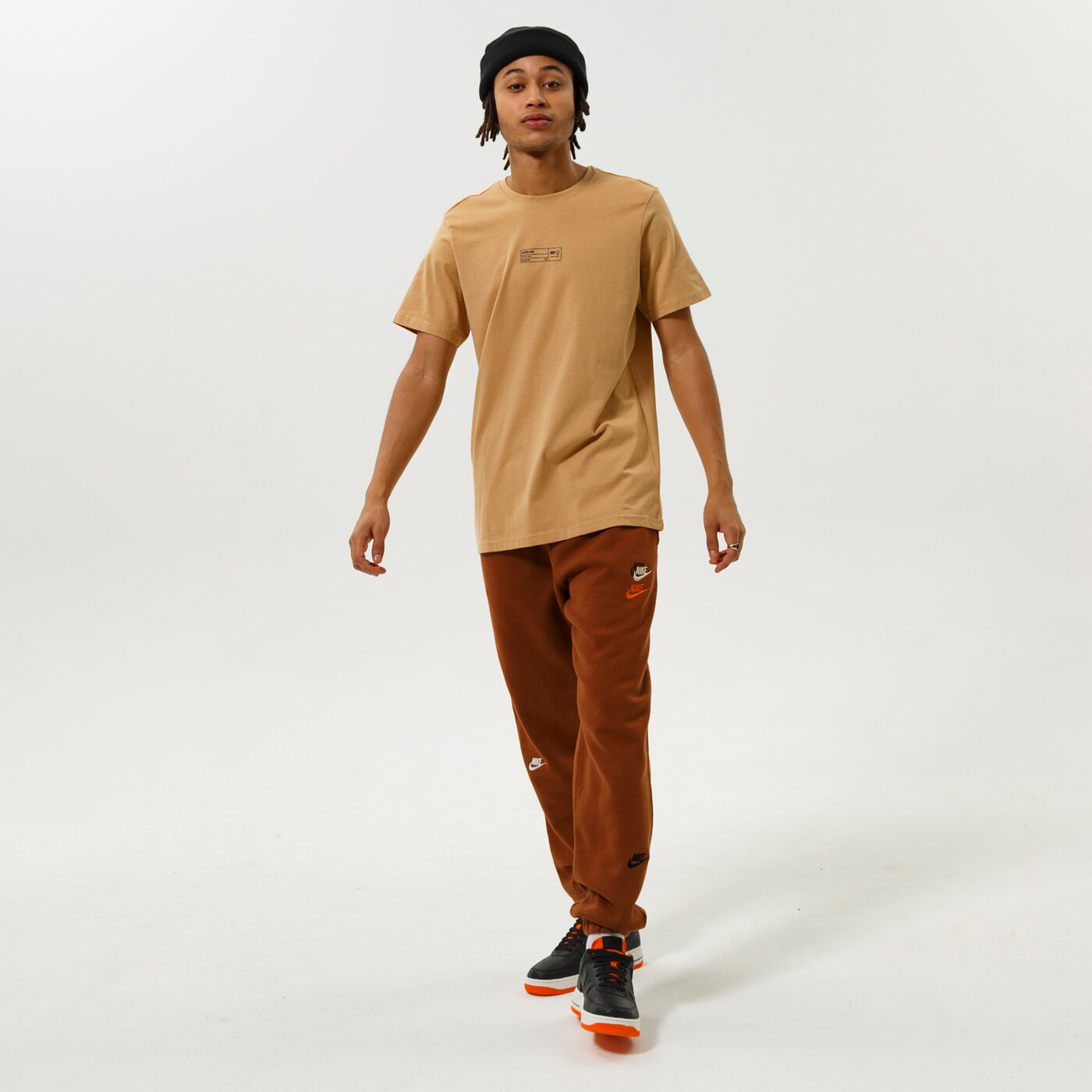 Мъжка тениска CONFRONT ТЕНИСКА BOX LOFO TEE BEIGE cf321tsm76001 цвят бежов