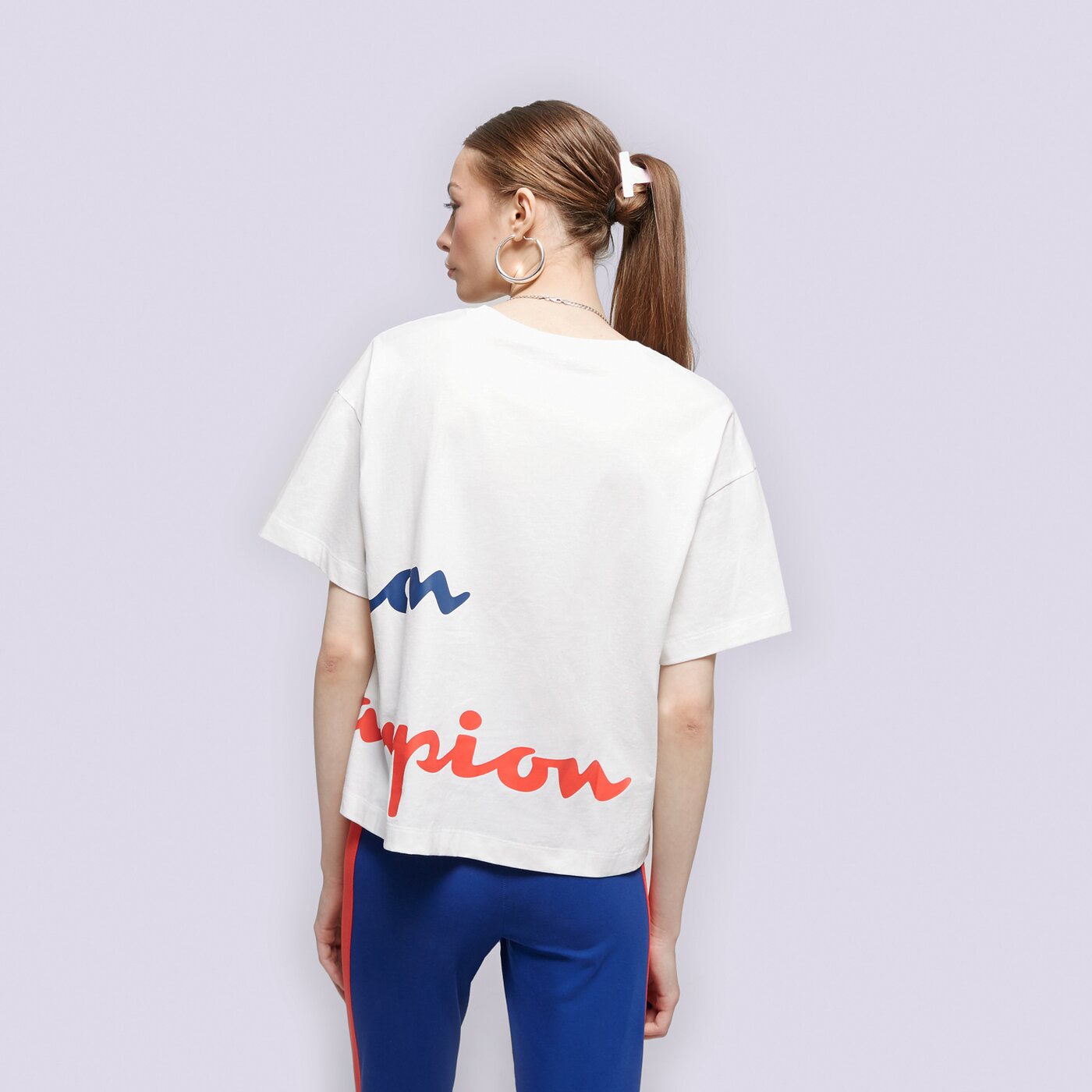 Дамска тениска CHAMPION ТЕНИСКА CREWNECK ТЕНИСКА 116230ww001 цвят бял