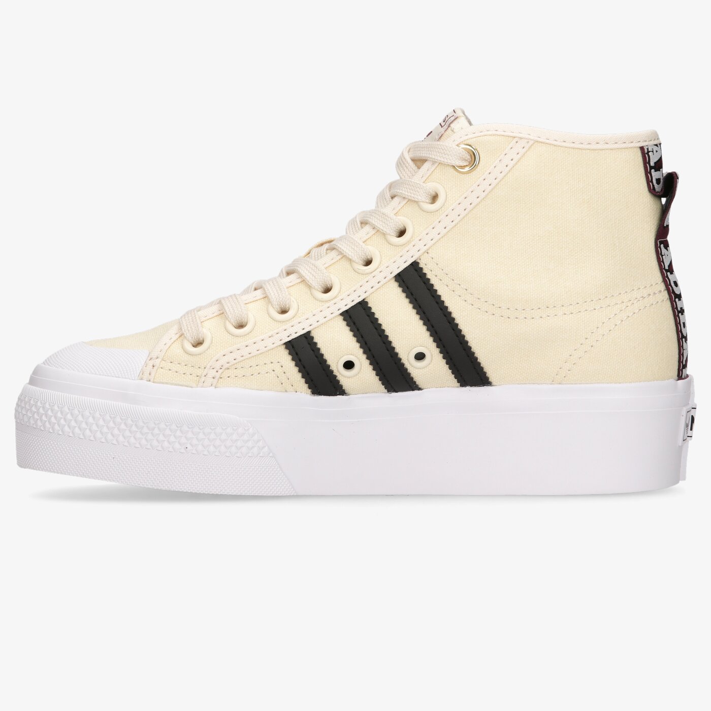 Дамски маратонки ADIDAS NIZZA PLATFORM MID W h00641 цвят бежов