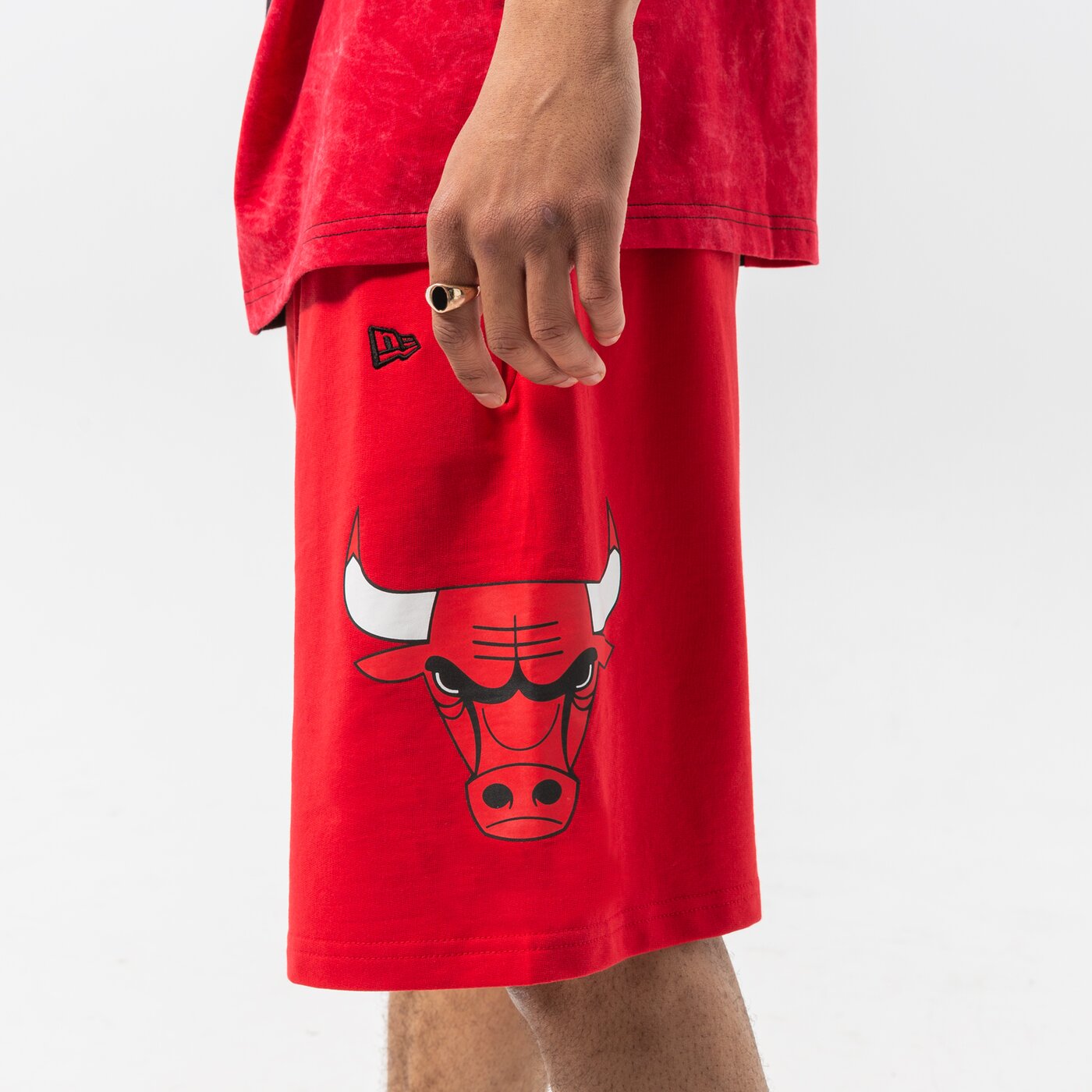 Мъжки къси панталони NEW ERA ШОРТИ WASHED LOGO BULLS CHICAGO BULLS FDR 13083852 цвят червен