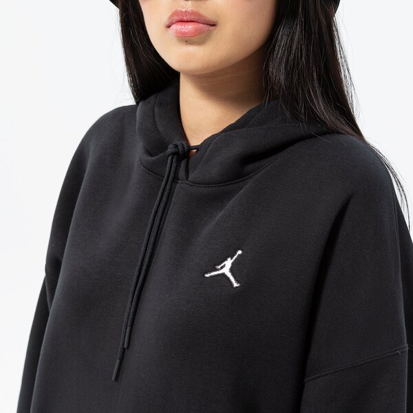 Дамски суичър JORDAN СУИТЧЪР С КАЧУЛКА ESSENTIAL OVERHEAD HOODIE dq4458-010 цвят черен