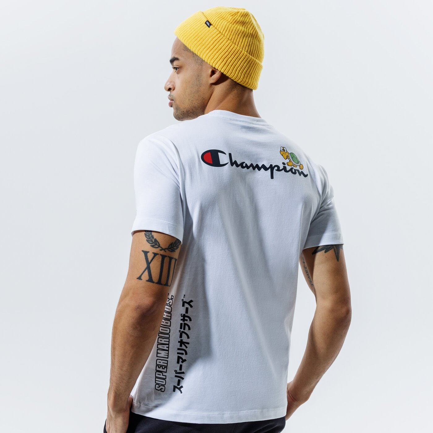 Мъжка тениска CHAMPION ТЕНИСКА CREWNECK ТЕНИСКА 216871ww001 цвят бял