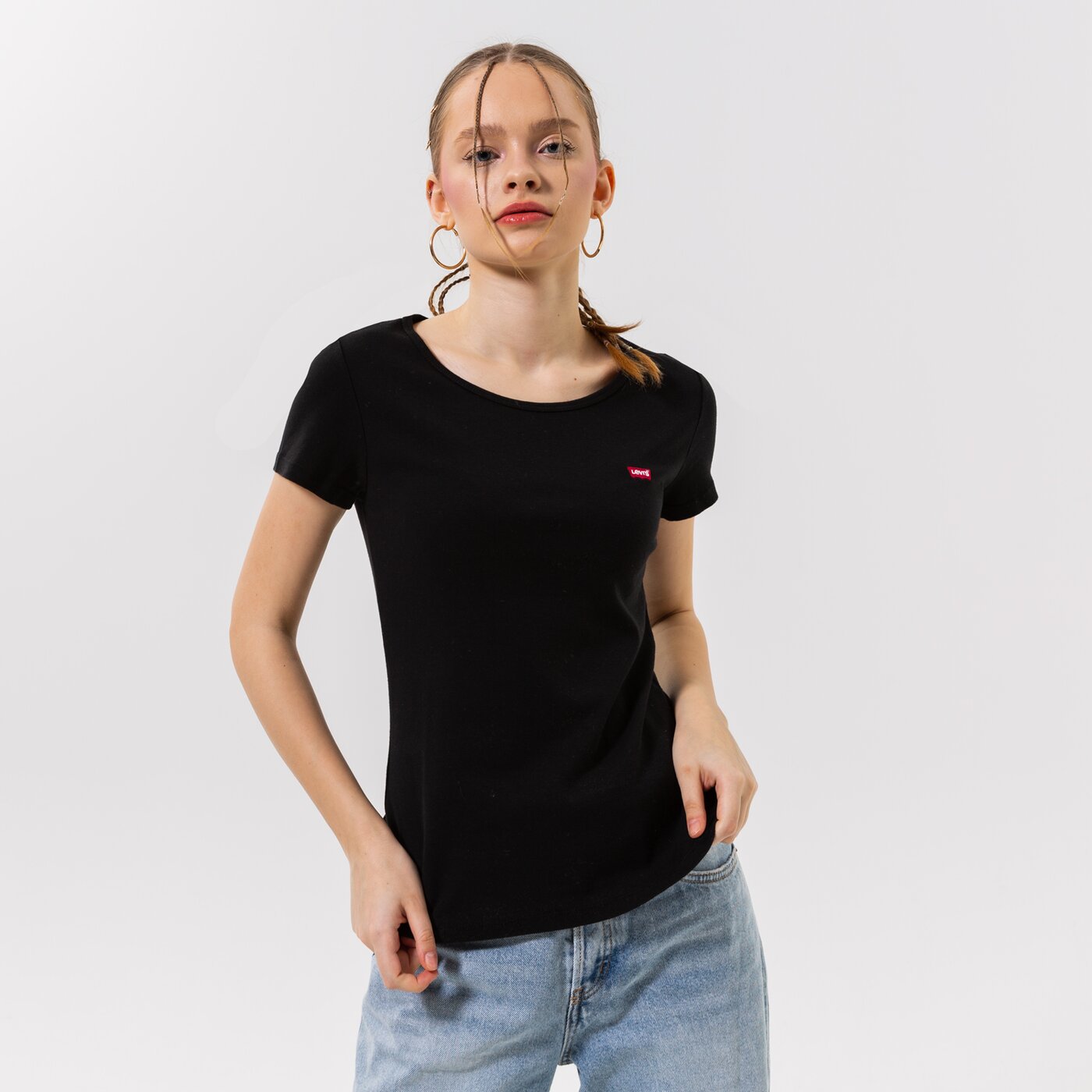 Дамска тениска LEVI'S ТЕНИСКА 2PACK CREWNECK TEE 74856-0000 цвят бял