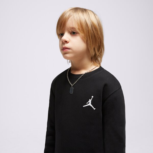 Детски суичър JORDAN СУИТЧЪР JUMPMAN ESSENTIALS CREW UU 95c577-023 цвят черен