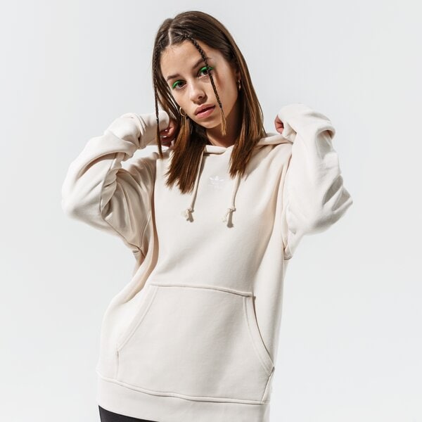 Дамски суичър ADIDAS СУИТЧЪР С КАЧУЛКА ESSENTIAL HOODIE h06618 цвят бежов
