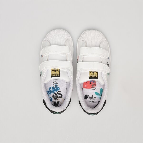 Детски маратонки ADIDAS SUPERSTAR PU.CF I h00779 цвят бял