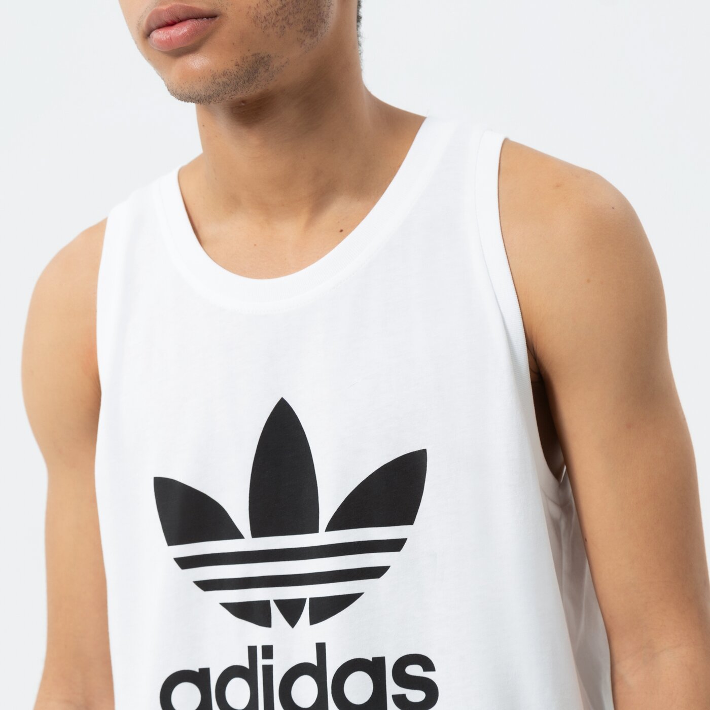 Мъжка тениска ADIDAS ПОТНИК TREFOIL h06636 цвят бял