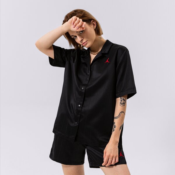 Дамска тениска JORDAN TSHIRT HERITAGE WOMEN'S WOVEN dm5228-010 цвят черен