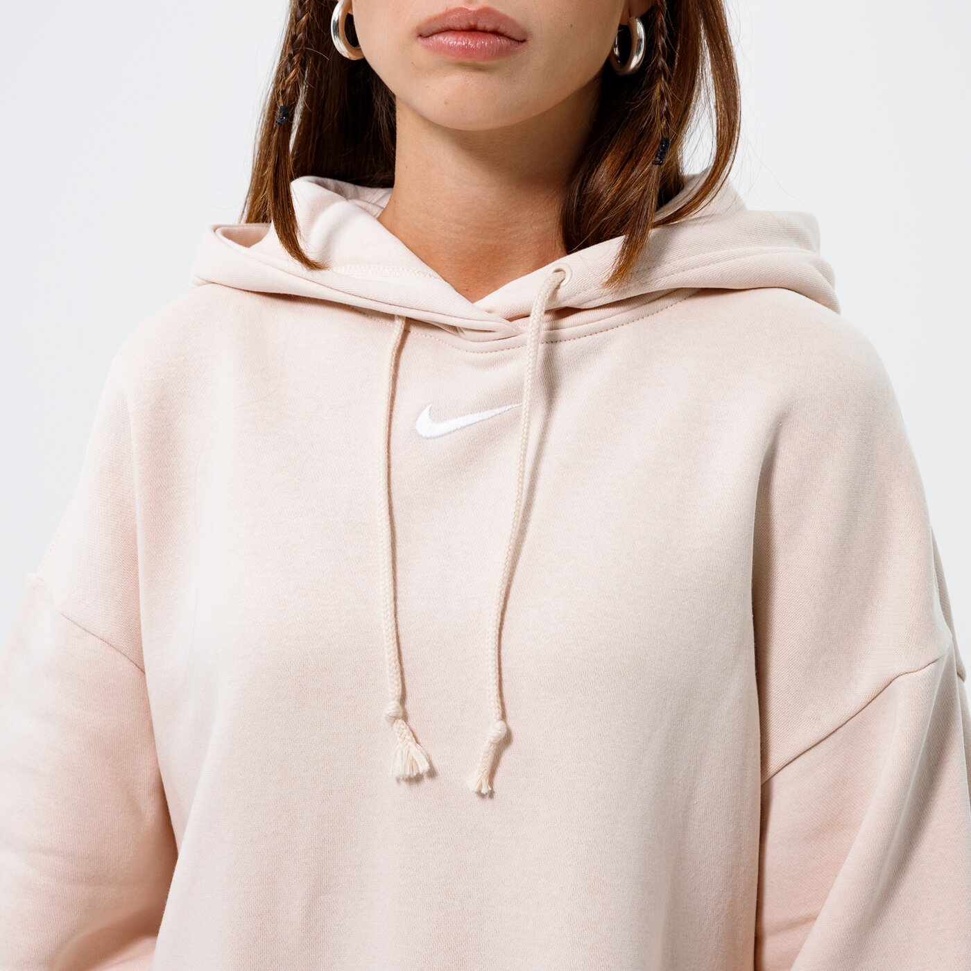 Дамски суичър NIKE СУИТЧЪР С КАЧУЛКА W NSW ESSNTL FLC HOODIE SSNL dh1089-219 цвят бежов
