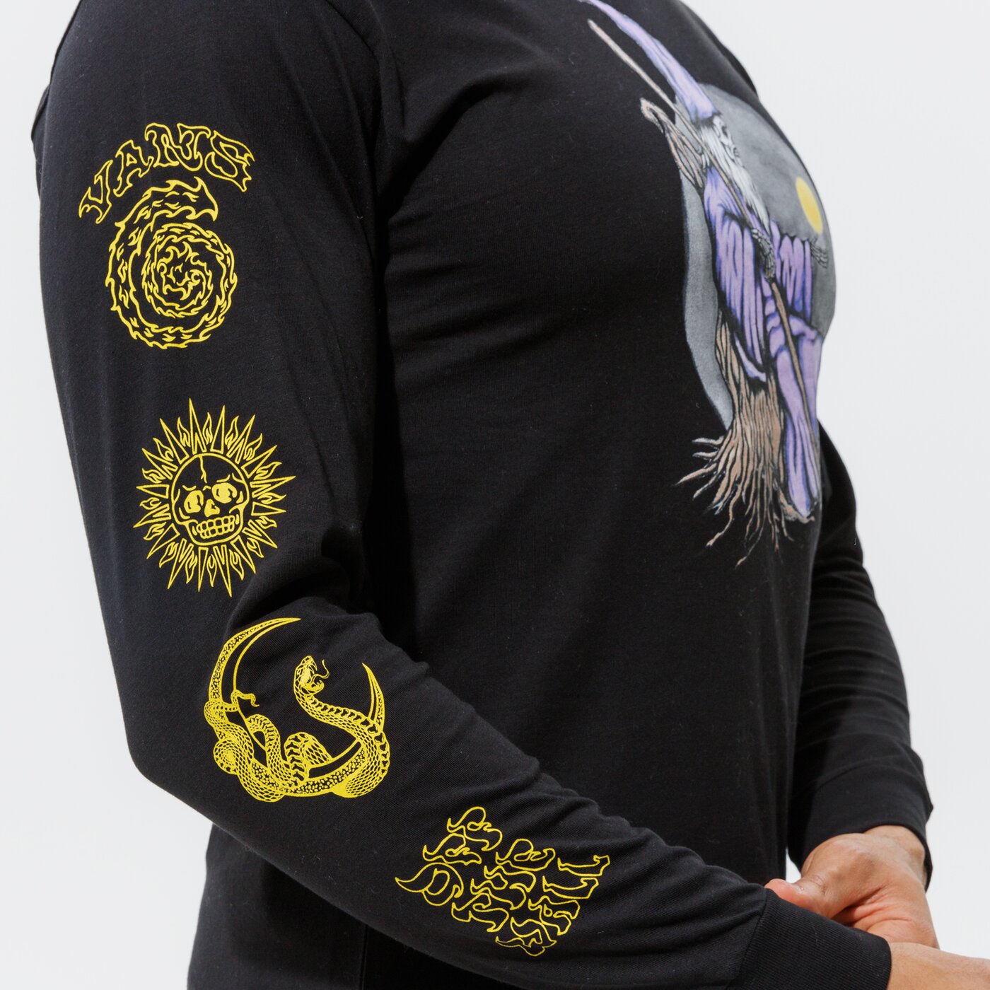 Мъжка тениска VANS ТЕНИСКА MN NEW AGE LS BLACK vn0a54d9blk1 цвят черен