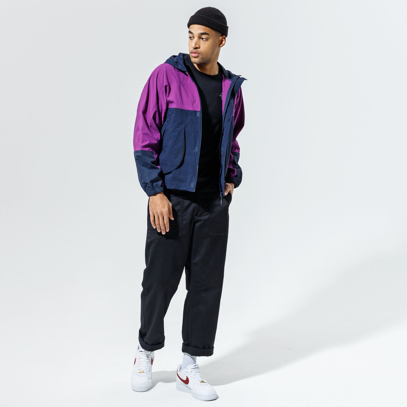 Мъжко зимно яке ADIDAS ЯКЕ WVN WINDBREAKER h09047 цвят виолетов