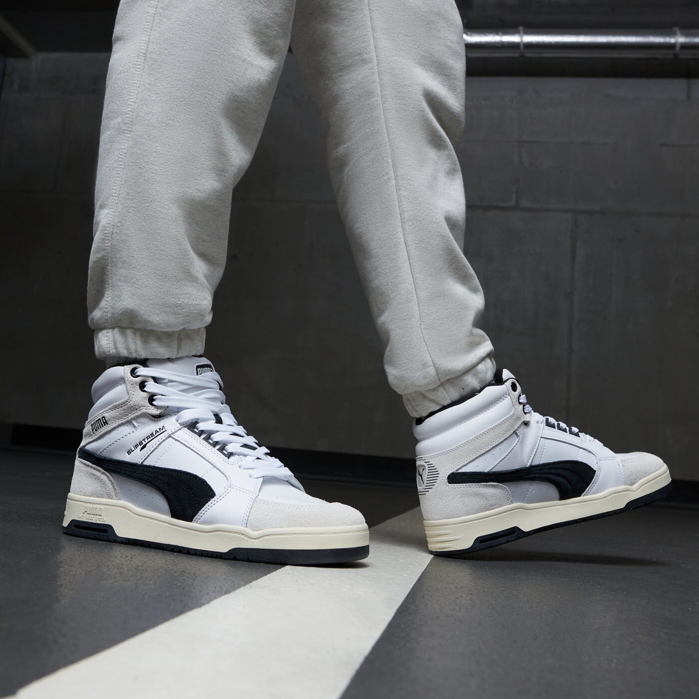 Мъжки маратонки PUMA PUMA SLIPSTREAM MID HERITAGE 386545-03 цвят бял