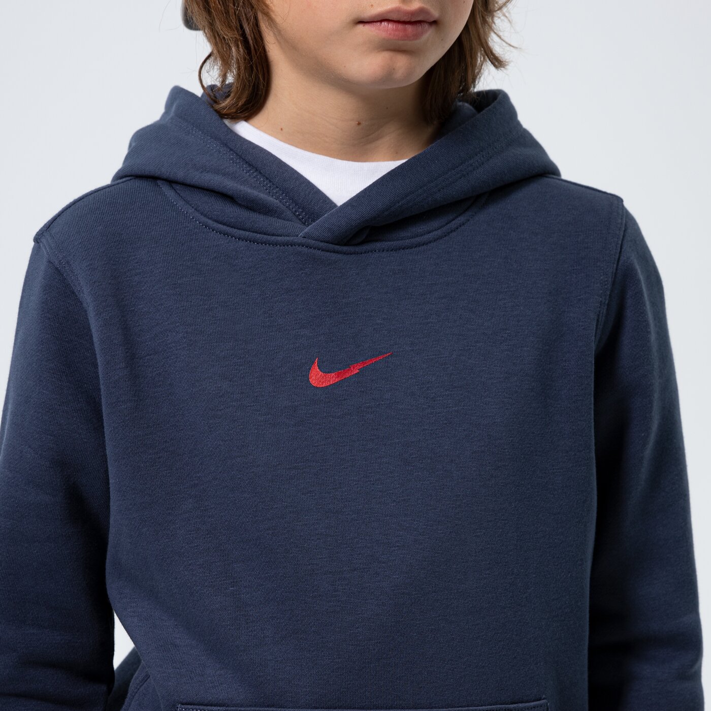 Детски суичър NIKE СУИТЧЪР С КАЧУЛКА B NSW ZIGZAG FLC BOY do2669-437 цвят тъмносин