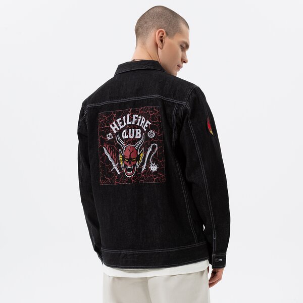 Мъжко преходно яке VANS ЯКЕ HFC JEAN JACKET vn0007rvblk1 цвят черен