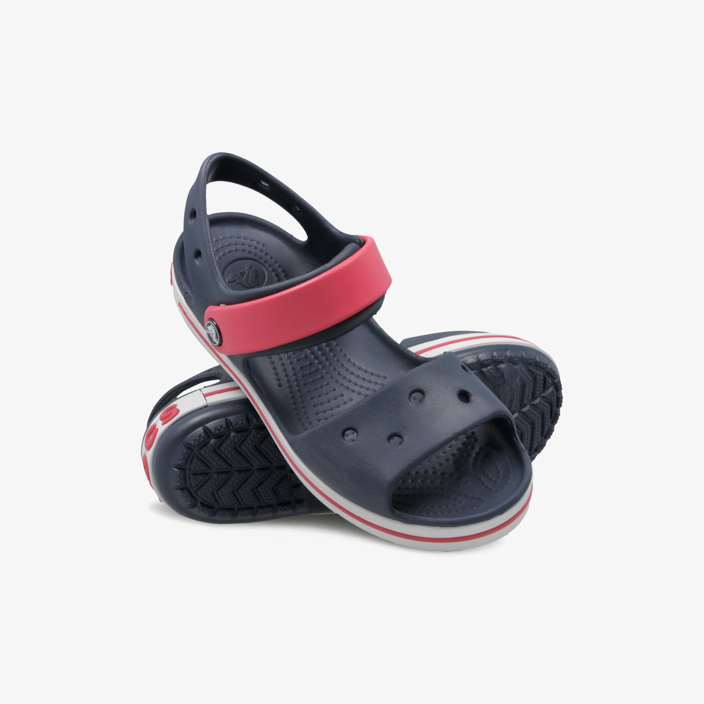 Детски чехли и сандали CROCS CROCBAND SANDAL KIDS 12856485i цвят тъмносин