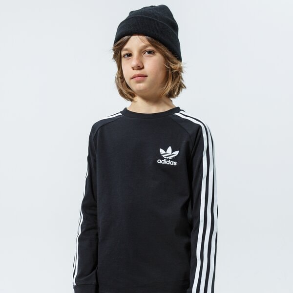 Детска тениска ADIDAS ТЕНИСКА 3STRIPES LS MM fm5656 цвят черен