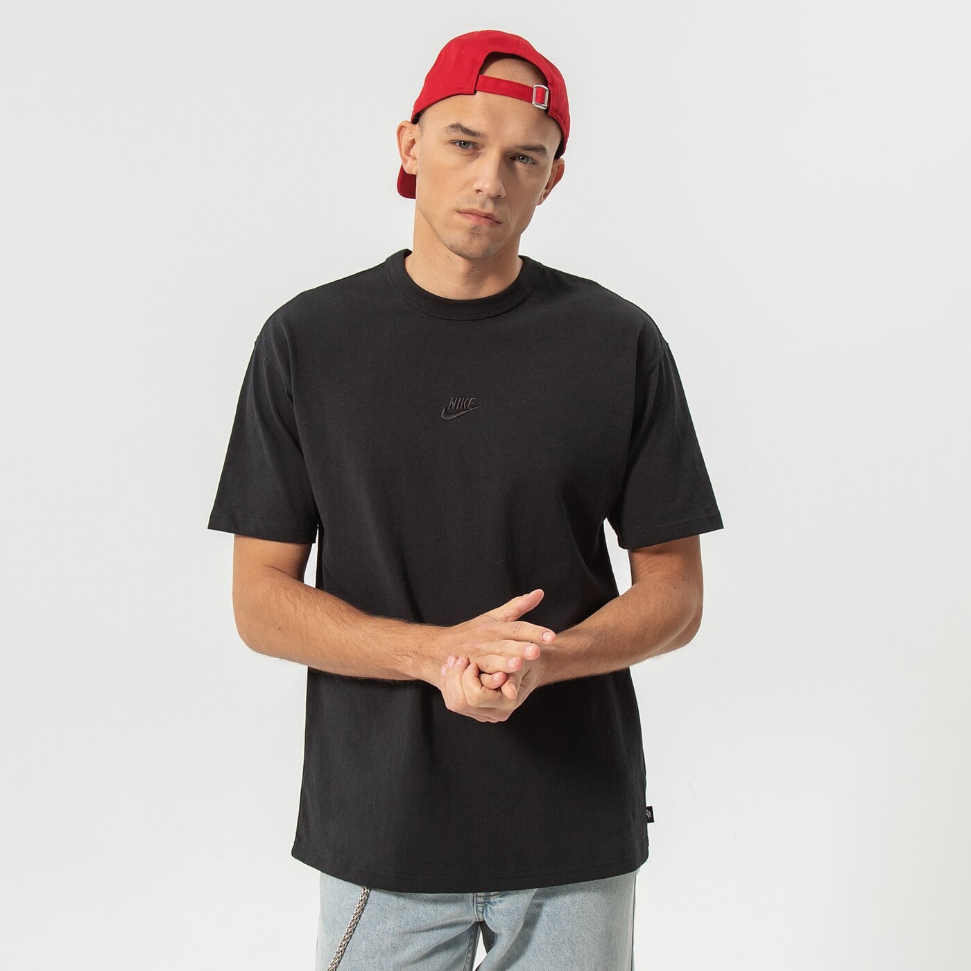 Мъжка тениска NIKE ТЕНИСКА M NSW PREM ESSNTL SUST TEE do7392-010 цвят черен