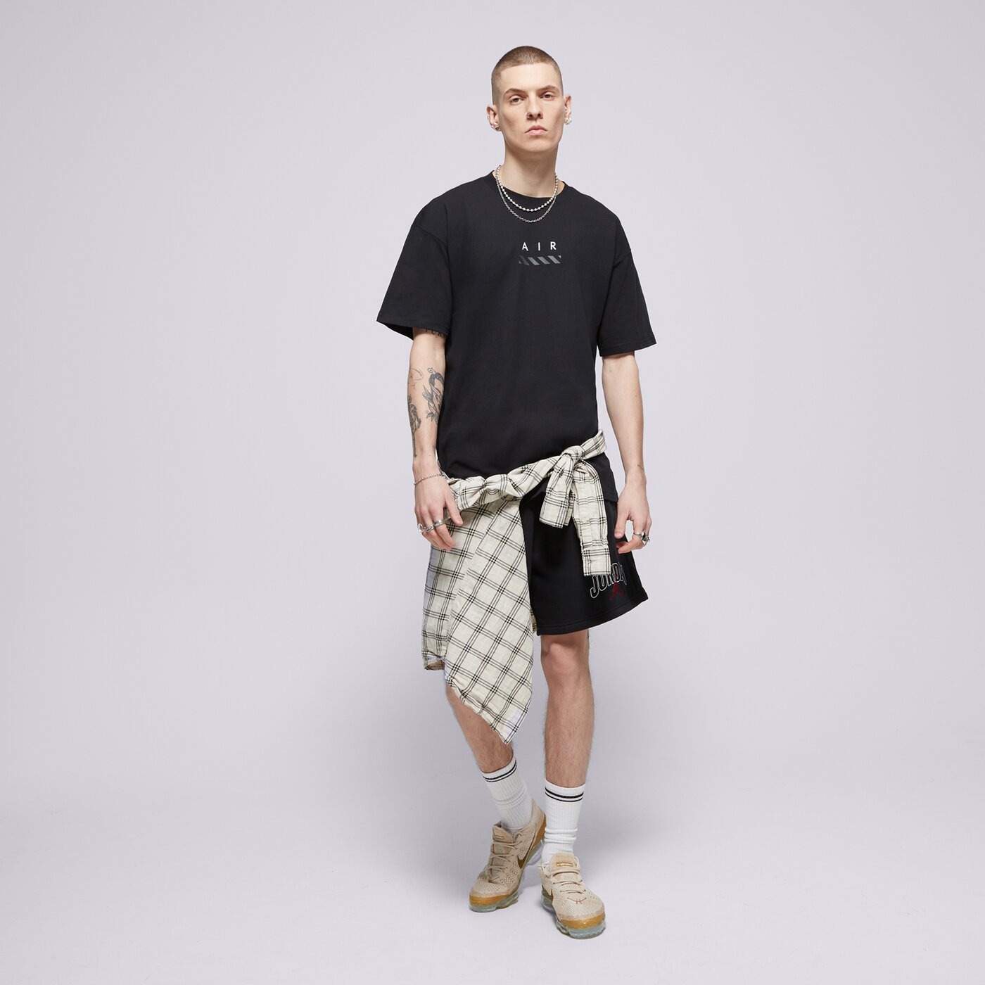 Мъжка тениска NIKE ТЕНИСКА M NSW TEE M90 NK AIR SP25 2 hj0580-010 цвят черен