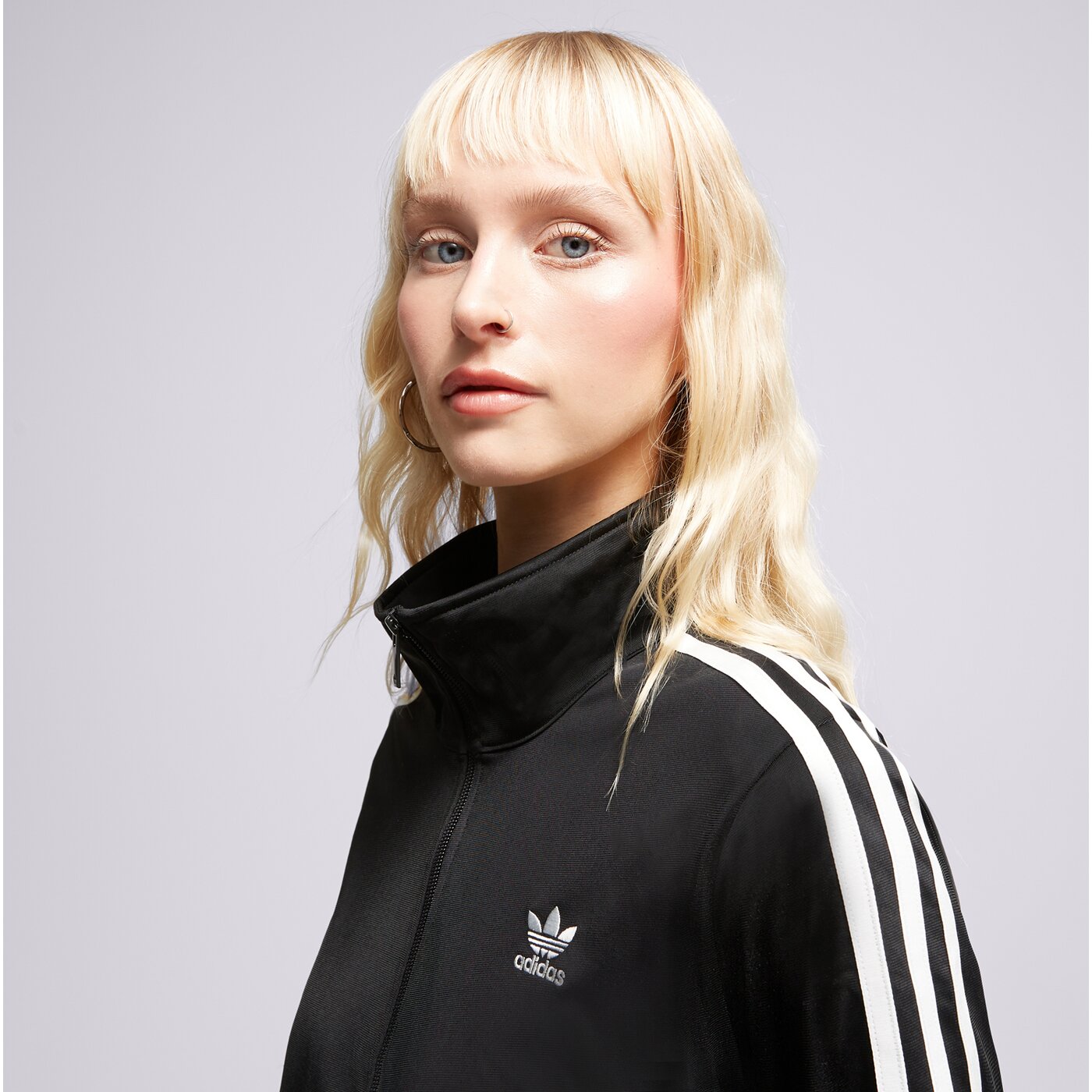 Дамски суичър ADIDAS СУИТЧЪР С ЦИП FIREBIRD TT SIZE+  il9046 цвят черен