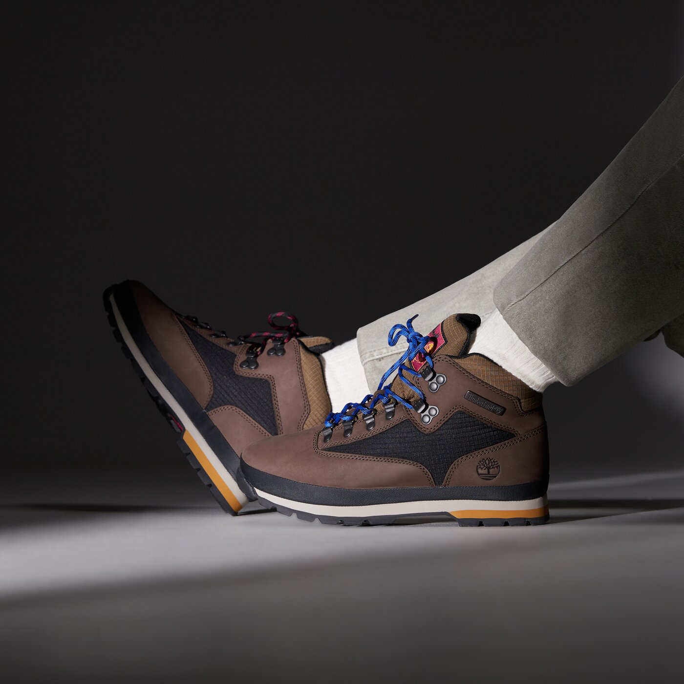 Мъжки зимни обувки TIMBERLAND EURO HIKER MID tb0a6dyhw071 цвят кафяв