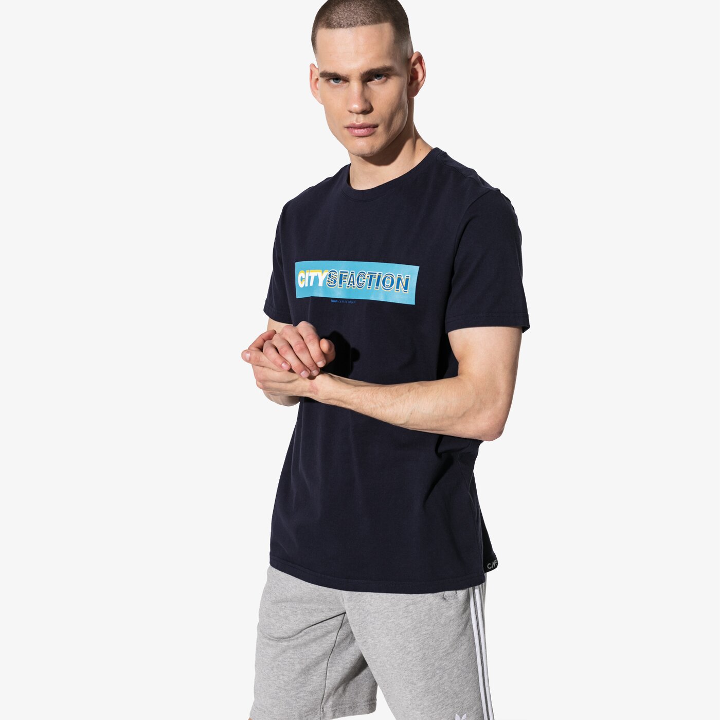 Мъжка тениска CONFRONT ТЕНИСКА SS CITYSFACTION cf19tsm88001 цвят тъмносин